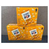 3 X 6Ct Packs Of White Cheddar Skinny Pop