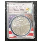 2025 AMERICAN SILVER EAGLE ANACS MS70