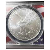 2025 AMERICAN SILVER EAGLE ANACS MS70