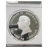 2025 AUSTRALIAN YEAR OF THE SNAKE 1 TROY OZ FINE SILVER NGC PF70 ULTRA CAMEO