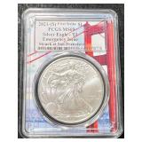 2021-S AMERICAN SILVER EAGLE PCGS MS69