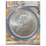 2025 S. AFRICAN KRUGERRAND 1 TROY OZ FINE SILVER PCGS MS69