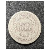 1911 US BARBER DIME