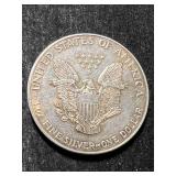 1988 AMERICAN SILVER EAGLE 1 TROY OZ .999 FINE SILVER