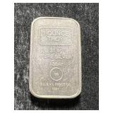 1 TROY OZ .999 FINE SILVER ASSAY BAR