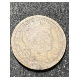 1895 US BARBER QUARTER