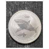 2014 AUSTRALIAN SHARK HALF TROY OZ .999 FINE SILVER