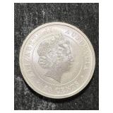 2014 AUSTRALIAN SHARK HALF TROY OZ .999 FINE SILVER