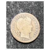 1913 US BARBER DIME