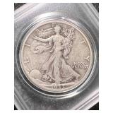 1933-S US WALKING LIBERTY HALF DOLLAR IN CASE