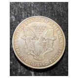 1998 AMERICAN SILVER EAGLE 1 TROY OZ .999 FINE SILVER