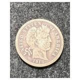 1914 US BARBER DIME
