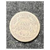 1914 US BARBER DIME