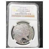 2015W MARCH OF DIMES COMMEM SILVER DOLLAR NGC PF70 ULTRA CAMEO