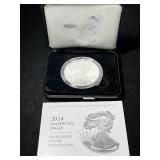 2024 PROOF AMERICAN SILVER EAGLE IN ORIGINAL MINT BOX