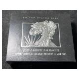 2024 PROOF AMERICAN SILVER EAGLE IN ORIGINAL MINT BOX