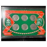 AMERICAN FRONTIER 6 COIN NICKEL SET