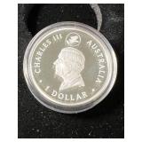 2024 AUSTRALIAN HIGH RELIEF WEDGE-TAILED EAGLE 1 TROY OZ .9999 FINE SILVER