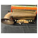 Vintage M. Hohner Accordion with Brass Horn and Steel Bronze Reeds