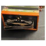 Vintage M. Hohner Accordion with Brass Horn and Steel Bronze Reeds