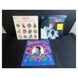 Elvis Presley Vinyl LP Christmas Album Lot with Empty "C