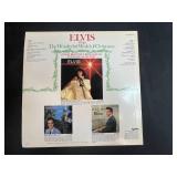 Elvis Presley Vinyl LP Christmas Album Lot with Empty "C