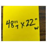 Wall Mirror with Decorative Shelf and Table Lamp