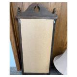 Wall Mirror with Decorative Shelf and Table Lamp