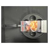 Collection of Pancake Puff Pans Including Wilton Armetale, Nordic Ware Ebelskiver, and Pancake Puffs