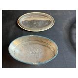 Vintage Kitchenware and Glassware Assortment, Droste Tin, Glass Dishes, Scoops