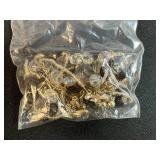 Vintage Button and Jewelry Findings Collection in Organizer Case