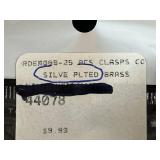 Assorted Jewelry Making Supplies with Leather Connectors, Clasps, and Cord Spools