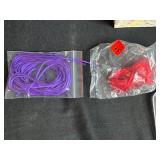 Assorted Jewelry Making Supplies with Leather Connectors, Clasps, and Cord Spools