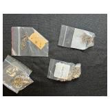 Assorted Jewelry Making Supplies with Leather Connectors, Clasps, and Cord Spools