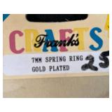 Assorted Jewelry Making Supplies with Leather Connectors, Clasps, and Cord Spools