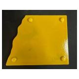 Fused Signed Art Glass Set with Cat and Mouse Plate, Iridescent Square Tray, and Dichroic Glass Tiles