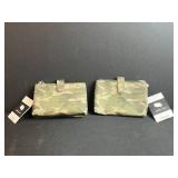 2 Baggallini Carryall Camo Travel Cases and Black Patent Mini Crossbody Purse