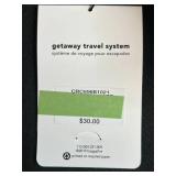 2 Baggallini Carryall Camo Travel Cases and Black Patent Mini Crossbody Purse