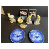 Bird-Themed Decor Collection with Royal Copenhagen Plates and Figurines