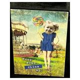 Vintage Souvenir Assortment with Minnesota Tea Towel, Minnesota Cup, Art Box, and Wine Stoppers