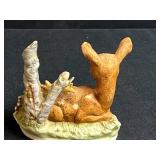 Vintage Porcelain Animal Figurine Collection with Glass Bell Inc Lefton, Holland Mold & HOMCO