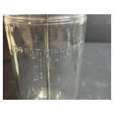 Collection of Vintage Table Clocks, Open Pan Oil Lamps, Glass Mixer, and Carved Wooden Stand