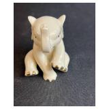 Collection of 6 Animal Figurines - Lenox Elephant, Swan, Glass Whale, and 3 Scottie Dogs