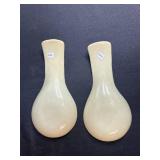 Set of 6 Artistic Signed Glass and Ceramic Trays and Spoons