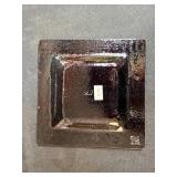 Set of 6 Artistic Signed Glass and Ceramic Trays and Spoons