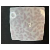 Set of 6 Artistic Signed Glass and Ceramic Trays and Spoons