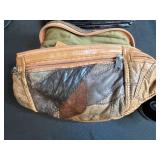 Collection of Vintage Leather Wallets and Bags Including Capezio Case
