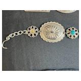 Vintage Accessory Collection with Belts and Sequin Clutch