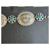 Vintage Accessory Collection with Belts and Sequin Clutch