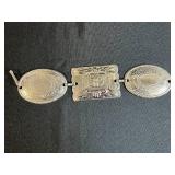 Vintage Accessory Collection with Belts and Sequin Clutch